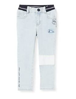 IKKS JUNIOR Baby-Jungen bleu Clair Patchwork Blanc XU29001.82 Jeans, Bleach Blue, 3 Mois von IKKS