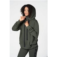 ILAY Lit Kapuzensweatshirt Double Cap Hoodie, Olive von ILAY Lit