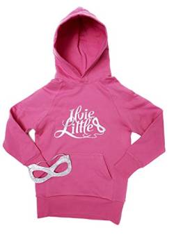 Ilvie Little’s Superpower Pullover – Pulli, Hoodie für Mädchen mit besonderem Geheimfach und glitzernder Maske – Pink - Größe 110 von ILVIE LITTLE