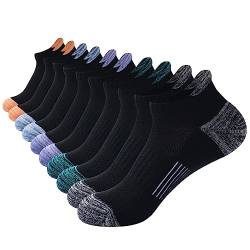 ILovDaisy Sneaker Socken Damen Sportsocken Mehrfarbig 35-38, 5 Paar Sneakersocken Laufsocken Atmungsaktiv Kurze Knöchelsocken aus Baumwolle von ILovDaisy