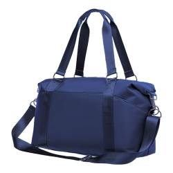 IMCUZUR Weekender Bag for Women, Travel Duffel Bag, for Spirit Airlines Personal Item Bag 18x14x8 Carry on Luggage Overnight Bag, B-Blau von IMCUZUR