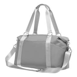 IMCUZUR Weekender Bag for Women, Travel Duffel Bag, for Spirit Airlines Personal Item Bag 18x14x8 Carry on Luggage Overnight Bag, B-Grau von IMCUZUR