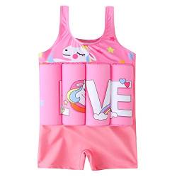 IMEKIS Kind Mädchen Jungen Float Badeanzug Einteilige Blume Tier Bademode Baby Schwimmen Lernen Schwimmen Trainingshilfe Weste Auftrieb Wassersport Swimwear Strand Schwimmen Kostüm von IMEKIS