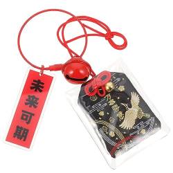 IMIKEYA 1 Stück Omamori Glücksbringer, Japanische Omamori Anhänger Segen Tasche Amulett Glücksbringer für Auto Gesundheit Erfolg Lucky Charme von IMIKEYA