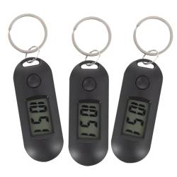 IMIKEYA 3st Schlüsselanhänger Uhr Schwesternuhr Zum Anklemmen Tragbare Schlüsselanhängeruhren Halskette Ansehen Kleine Elektronische Uhr Kind Rucksack Plastik Taschenuhr von IMIKEYA