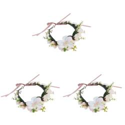 IMIKEYA 3st Stirnbänder Für Damenhaar Blumenstirnbänder Für Frauen Halloween-girlande Boho-dekor Weihnachtsdekoration Blumenstirnband Für Frauen Hochzeitsdeko Kleidung Mädchen Regeneration von IMIKEYA