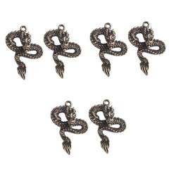 IMIKEYA 6 Stk kleiner Drachenanhänger aus Kupfer Glückwunschgeschenk zur Einzugsfeier Halsketten für Kinder schlüsselringe Halskette für Männer Messingdekor DIY dekor Tier von IMIKEYA