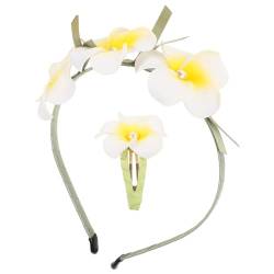 IMIKEYA Plumeria-Blumen-Haarspangen-Stirnband Für Frauen Und Mädchen Hawaiianische Künstliche Blumen-Haarspangen Chiffon-Blumen-Haarnadeln Haar-Accessoires Für Strand-Luau-Party von IMIKEYA