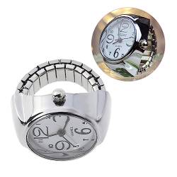 IMIKEYA personalisierte deko Mitarbeiter Geschenke Digitaluhren für Damen für Männer digital Digitaluhr für Männer Geschenk für männer Ringuhr rot Mini-Ringuhr runden Silberne Schale von IMIKEYA