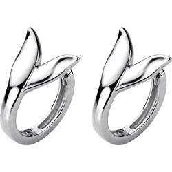 Mermail Tail Creolen für Damen Mädchen 925 Sterling Silber Knorpel Ohrringe Kleine Huggie Creolen von IMINI