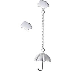 Nette Wolke Regenschirm Sterling Silber Kleine Ohrstecker Ohrringe für Frauen Mädchen Hypoallergene Nickel Free für Piercing Ohr Huggie Asymmetrische baumelnde Ohrstecker Ohrring Einzigartiger Schmuck von IMINI