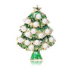Perlen Weihnachtsbaum Brosche für Damen Mädchen Weihnachtsstern Anstecknadeln Corsage für Weihnachtsfeiertags Accessoires von IMINI