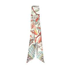 IMLECK Fashion Natural Flower Bird Printing Handtasche Griff Ribbon Scarf Halstuch für Frauen - Gold - Einheitsgröße von IMLECK