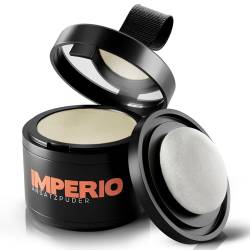 IMPERIO Ansatzpuder - Haar Concealer zur Haarverdichtung für Frauen und Männer, wasserfestes Haar Make-up zum Ansatz kaschieren - 4g (Hellblond) von IMPERIO