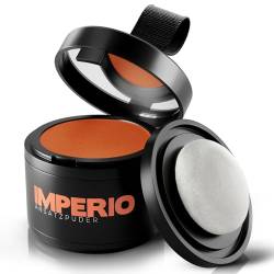 IMPERIO Ansatzpuder - Haar Concealer zur Haarverdichtung für Frauen und Männer, wasserfestes Haar Make-up zum Ansatz kaschieren - 4g (Kupferrot) von IMPERIO