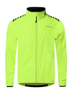 INBIKE Regenjacke Fahrrad Jacke Herren Wasserdicht Atmungsaktiv Fahrradjacke Radjacke Rengenmantel Gelb M von INBIKE