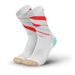 INCYLENCE Angles Sportsocken lang, leichte Running Socks, atmungsaktive und schweißableitende Kompressionssocken mit Anti-Blasen Schutz, Lauf-Socken für Damen und Herren, 43-46 von INCYLENCE