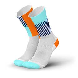 INCYLENCE Districts Sportsocken lang, leichte Running Socks, atmungsaktive Funktionssocken mit Anti-Blasen Schutz, Socken, Orange, 35-38 von INCYLENCE