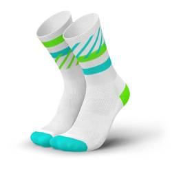 INCYLENCE Laufsocken für Damen und Herren mit leichter Kompression,1 Paar (DE/NL/SE/PL, Numerisch, 43, 46, Regular, Regular, Disrupts Green Cyan) von INCYLENCE