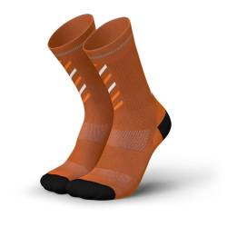 INCYLENCE Merino Winter Laufsocken mit gezielter Kompression, Damen und Herren, 1 Paar, Orange, Gr. 35-38 von INCYLENCE