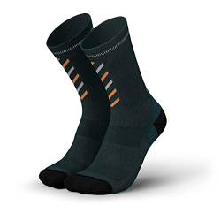 INCYLENCE Merino Winter Laufsocken mit gezielter Kompression, Männer und Frauen, 1 Paar, Ottanio Orange, Gr. 35-38 von INCYLENCE