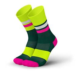 INCYLENCE Tracks Sportsocken lang, leichte Running Socks, atmungsaktive Funktionssocken mit Anti-Blasen Schutz, Socken, Petrol, 35-38 von INCYLENCE