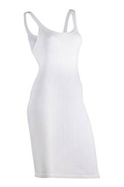 INDERA Snuggie Damen Unterkleid aus Gerippter Baumwolle, Weiß, 3 Stück von INDERA