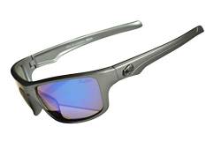 Indian Sunglasses Herren Motorrad Fahrrad fahren 100% UV400 Schutz blau stoßfest Linse grau Rahmen Sport Umrandung Kategorie 3 (dunkel getönt) von INDIAN Sunglasses