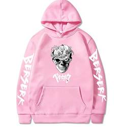 INDIRAN Anime Berserk Skull Night Hoodie Guts Kapuzensweatshirt Harajuku Streetwear Pullover Tops für Unisex von INDIRAN