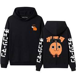 INDIRAN Chainsaw Man Pochita Hoodie Rundhalsausschnitt Sweatshirts für Frauen Männer Bedruckter Pullover Pullover Anime Pochita Cosplay Kostüm von INDIRAN