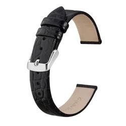 INEOUT Neue Frauen Echtes Leder Uhrenarmbänder 8mm 10mm 12mm 14mm 16mm 18mm 19mm 20mm Ersatz Band Armband Dame Watchban (Color : Black, Size : 16mm) von INEOUT