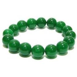 INFINITY GEMS Natürliches AAA-Armband aus grüner Jade, 6 mm, Edelstein, dehnbares Armband | 7–7,5 Zoll Länge | Unisex-Armband | Armband mit runden Perlen | Männer/Frauen von INFINITY GEMS