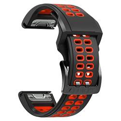 INFRI 22 x 26 mm Silikon-Smartwatch-Armbänder für Garmin Fenix 7 7X 6 6X Pro 5 5X Plus Forerunner 935 945 Epix Schnellverschluss-Armbänder, 22 mm, Achat von INFRI