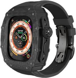 INFRI Karbonfaser-Uhrengehäuse und Gummi-Sportuhr-Armband, Upgrade-Kit, für Apple Watch Ultra 2, 49 mm, Uhrenzubehör für Damen und Herren, 49 mm, Achat von INFRI