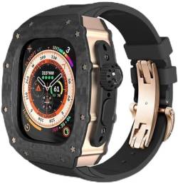 INFRI Karbonfaser-Uhrengehäuse und Gummi-Sportuhr-Armband, Upgrade-Kit, für Apple Watch Ultra 2, 49 mm, Uhrenzubehör für Damen und Herren, 49 mm, Achat von INFRI