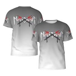 Manowar-Kings of Metal T Shirt Herren Kurzarm Sommer Tee Shirts Rundhals Tshirt Men's Tops T-Shirt für Männer Fans Geschenk von INGKE