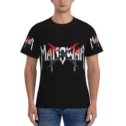 Manowar T Shirt Herren Kurzarm Sommer Schwarz Tee Shirts Rundhals Tshirt Men's Tops T-Shirt für Männer Fans Geschenk von INGKE