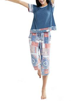 INK+IVY Capri Pajamas for Women | Plus Size Ladies Pajamas Sets, Short Sleeve Sleepwear von INK + IVY