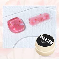 INNICON Nagellack mit Pfirsichblütenmuster, halbpermanenter UV-Gel-Nagellack, Soak Off, transparent, für Nagelstudios von INNICON