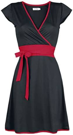 INNOCENT Hana Dress Frauen Kurzes Kleid schwarz/rot L von INNOCENT