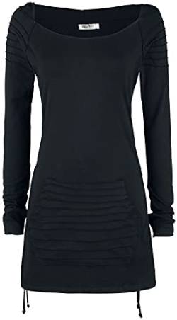 INNOCENT Jaith Hood Frauen Langarmshirt schwarz S 97% Baumwolle, 3% Elasthan Rockwear von INNOCENT