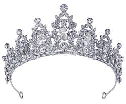 Kristall Hochzeit Krone Strass Tiara Haarband Prinzessin Königin Prom Braut Haar Zubehör für Frauen Mädchen von INOGIH