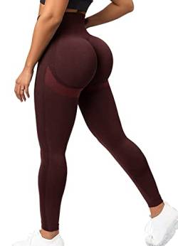 INSTINNCT Damen Scrunch Butt Leggings Booty Lifting Laufhose Sportstrumpfhosen Po Push Up Tights Yoga Pants Fitnesshose Yogahose Jogging Running Workout Training Gym Fitness M von INSTINNCT