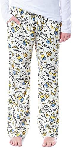 Despicable Me Womens' Minions Powered by Bananas Sleep Pajama Pants (Small) White von INTIMO