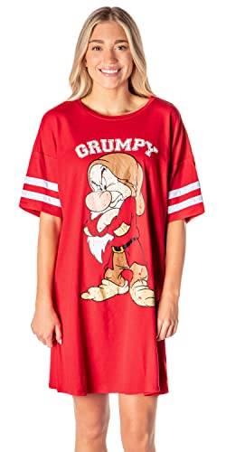 Disney Womens' Grumpy Snow White And The Seven Dwarfs Nightgown Pajama Shirt Dress (X-Large) von INTIMO