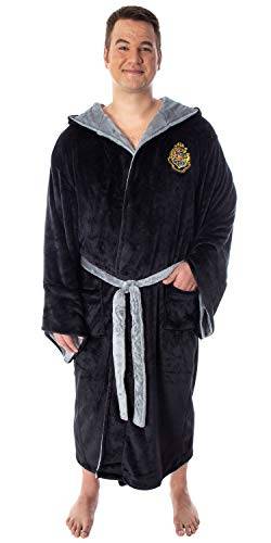 Harry Potter Erwachsene Fleece Plüsch Kapuzenmantel – Big and Tall – Gryffindor, Slytherin, Ravenclaw, Hufflepuff, Hogwarts, Hogwarts, XX-Large von INTIMO