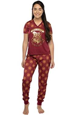 Harry Potter S/S Hogwarts Jogger PJ Set - JRS Burgundy von INTIMO