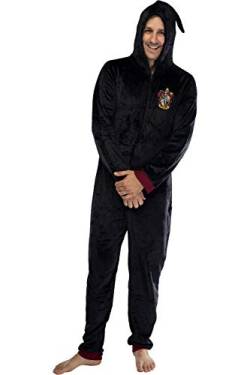 INTIMO Harry Potter Adult Men's Gryffindor Hooded One-Piece Pajama Union Suit (S/M) von INTIMO