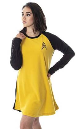 INTIMO Star Trek Originalserie Damen Junioren Kostüm Raglan Schlafhemd Nachthemd Pyjama Top (Kirk, MD) von INTIMO