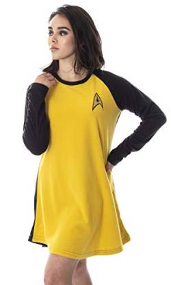 INTIMO Star Trek Originalserie Damen Junioren Kostüm Raglan Schlafhemd Nachthemd Pyjama Top (Kirk, SM) von INTIMO